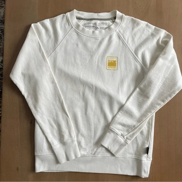 NWOT Patagonia Alpine Icon Regenerative Organic Certified Cotton Crew Sweatshirt - Picture 4 of 14